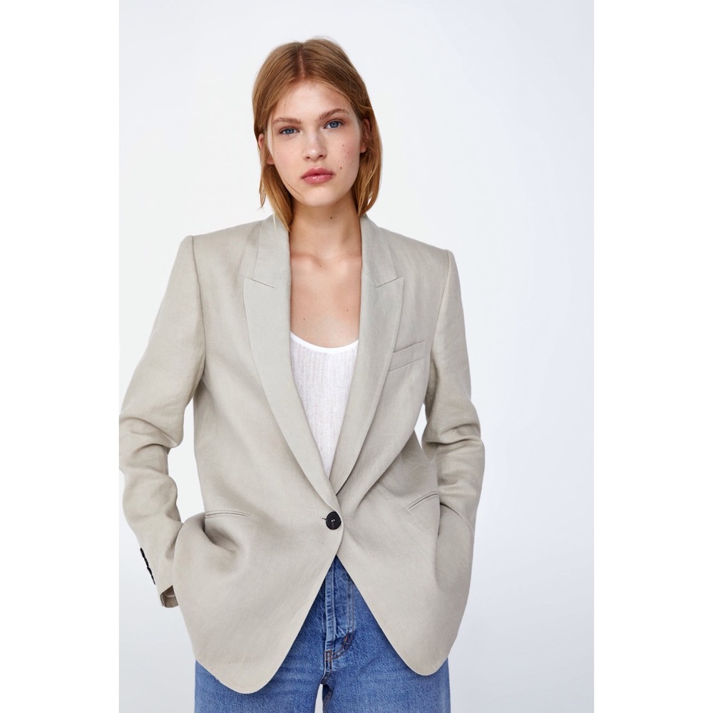 Zara Linen Blazer-NWT
